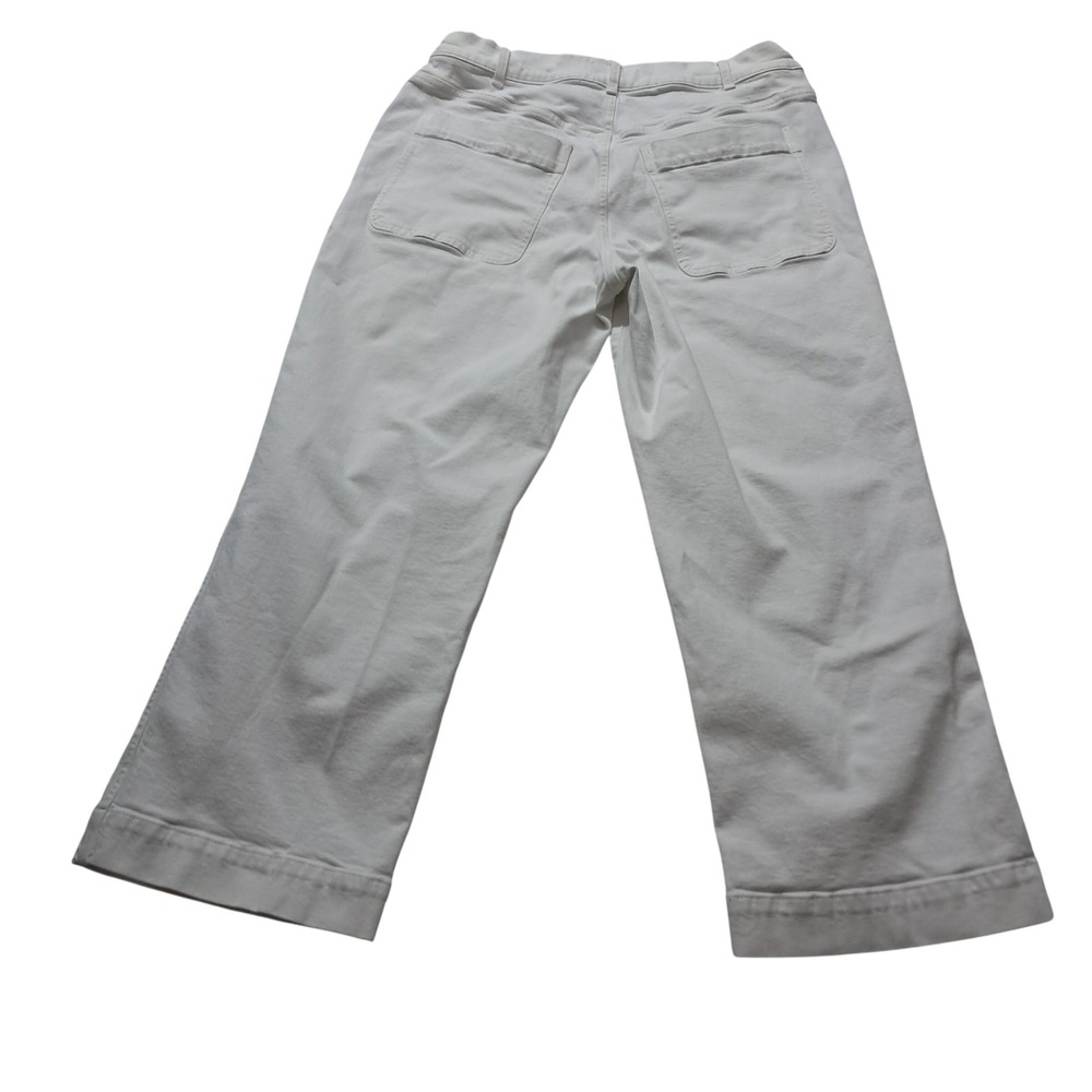 Madewell The Perfect Vintage Wide Leg Jeans Women's 32 Petite White High Rise - Picture 3 of 11